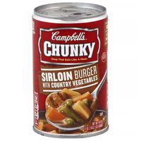 Campbell's Chunky Sirloin Burger with Country Vegetables Soup, 18.8 Oz, 18.8 Ounce