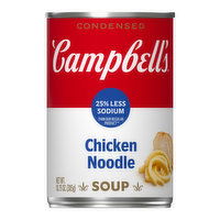 Campbell's Condensed Chicken Noodle, Less Sodium, 10.75 Ounce