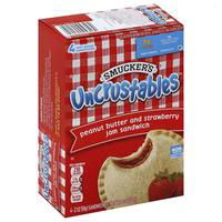 Smucker's Uncrustables, Peanut Butter & Strawberry, 4 Each