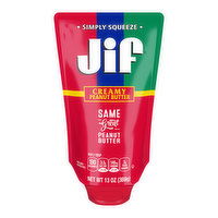 Jif Peanut Butter Squeezable Pouch, 13 Ounce