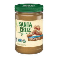 Santa Cruz Organic Peanut Butter Dark Roast Creamy, 16 Ounce