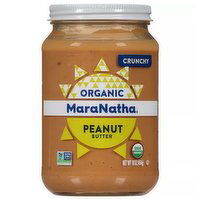 MaraNatha Organic Peanut Butter, No Stir, Crunchy, 16 Ounce