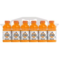 Gatorade Zero Sugar, Orange, Bottles (Pack of 12), 144 Ounce