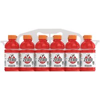 Gatorade Zero Sugar, Fruit Punch, Bottles (Pack of 12), 144 Ounce