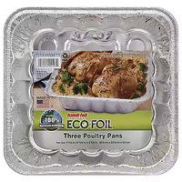 Handi-Foil Eco-Foil Poultry Pans, 3 Each