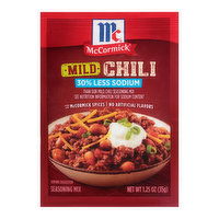 McCormick Mild Chili Less Sodium, 1.25 Ounce