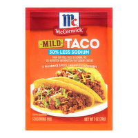 McCormick Mild Taco Seasoning 35% Less Sodium, 1 Ounce