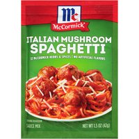 McCormick Italian Mushroom Spaghetti Sauce, 1.5 Ounce