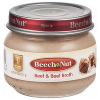 Beech-Nut Baby Food, Beef & Broth, Stage 1, 2.5 Ounce