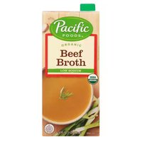 Pacific Organic Beef Broth, Low Sodium, 32 Ounce