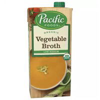 Pacific Foods Organic Vegetable Broth, Low Sodium, 32 Ounce