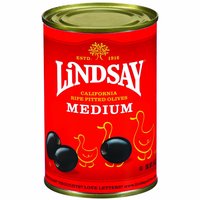 Lindsay Medium Black Ripe Pitted Olives, 6 Ounce