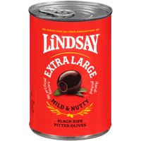 Lindsay Extra Large Black Ripe Pitted Olives, 6 Ounce