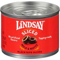 Lindsay Sliced Black Ripe Olives, 2.25 Ounce