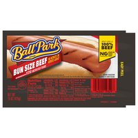 Ball Park Beef Franks, Bun Size, 15 Ounce