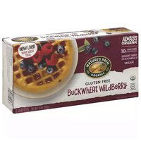 Natures Path Organic Waffles, Gluten Free, Buckwheat Wildberry, 7.5 Ounce