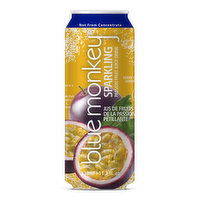 Blue Monkey Sparkling Juice Passion Fruit, 11.2 Ounce