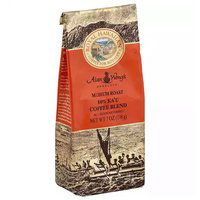 Royal Hawaiian Alan Wong's Medium Roast 10% Ka'u Blend Ground Coffee, 7 Ounce