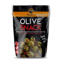 Gaea Green Olives Marinated with Chili & Pepper, 2.3 Ounce