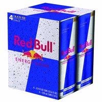 Red Bull, Sugar Free, Cans (Pack of 4), 33.6 Ounce