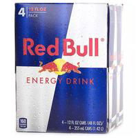 Red Bull Energy Drink, Cans, (Pack of 4), 48 Ounce