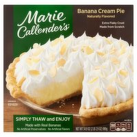 Marie Callender's Pie, Banana Cream, 34.9 Ounce