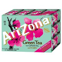 Arizona Green Tea, Cans (Pack of 12), 138 Ounce