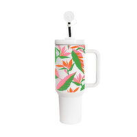 Adventure Hawaii Bird of Paradise White Tumbler, 40 Ounce