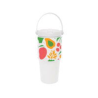 Adventure Hawaii White Fruit Handle Cup, 20 Ounce