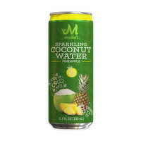Maika`i Sparkling Pineapple Coconut Water (Pack of 12), 330 Millilitre