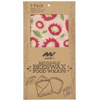 Maika`i Reusable Beeswax Food Wrap Pink Protea, 3 Each