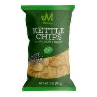 Maika`i Sour Cream & Onion Kettle Chips, 5 Ounce