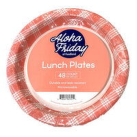 Aloha Friday 8.5" Guava Lunch Plates, 48 Each