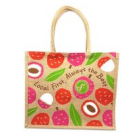 Foodland Jute Tote Lychee, 1 Each