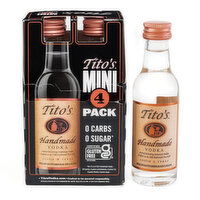 Tito's Handmade Vodka Mini Bottle 4-Pack, 200 Millilitre