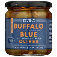 Divina Buffalo Blue Stuffed Olives, 13 Ounce
