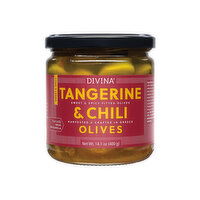 Divina Tangerine & Chili Olives, 14.1 Ounce