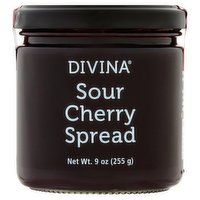 Divina Cherry Spread, Sour, 9 Ounce