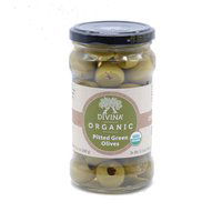 Divina Organic Pitted Green Olives, 5.3 Ounce