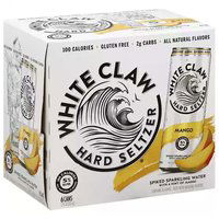 White Claw Mango Hard Seltzer, Cans (Pack of 6), 72 Ounce