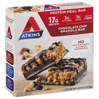 Atkins Advantage Granola Bar, Chocolate Chip, 5 Each