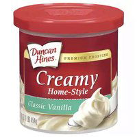 Duncan Hines Creamy Homestyle Frosting, Vanilla, 16 Ounce