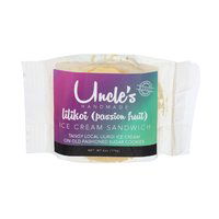 Uncle's Lilikoi Ice Cream Sandwich, 6 Ounce