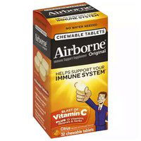 Airborne Chewable Tablets, Citrus, 32 Each