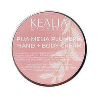 Kealia Organics Hand & Body Cream Plumeria, 1 Each