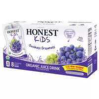 Honest Kids Goodness Juice, Grapeness (Pack of 8), 54 Ounce