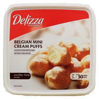 Delizza Cream Puff, Mini, Belgian, 30 Each