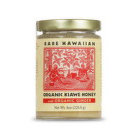 Rare Hawaiian Organic Kiawe Honey with Ginger, 8 Ounce