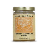 Rare Hawaiian Honey Organic Macadamia Honey, 8 Ounce