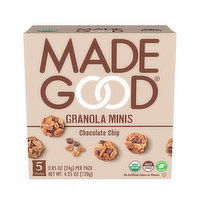 MadeGood Mini Granolas, Chocolate Chip, 4.25 Ounce